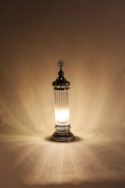 Pyrex Glass Cylinder Design Table Lamp